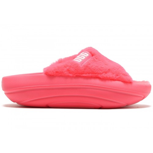 UGG FoamO UGGplush Slide Super Coral (W) - женская сетка размеров