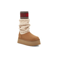 Женские UGG Classic Sweater Letter Boot Chestnut (W)