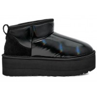 Женские UGG Ultra Mini Platform Hi Shine Boot Black (W)