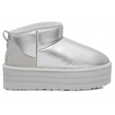 Женские UGG Ultra Mini Platform Hi Shine Boot Silver (W)