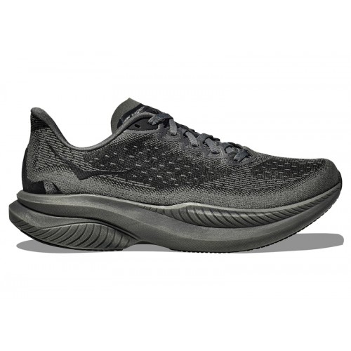 HOKA Mach 6 Triple Black - мужская сетка размеров
