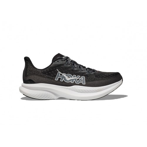 Кроссы Hoka One One Mach 6 Black White - мужская сетка размеров