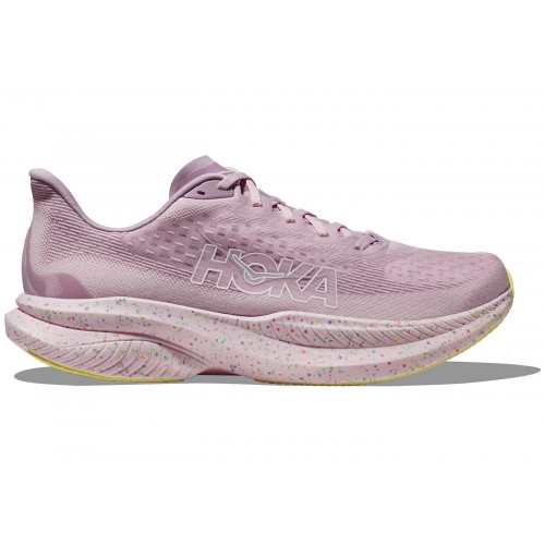 Кроссы Hoka One One Mach 6 Pink Twighlight Lemonade - мужская сетка размеров