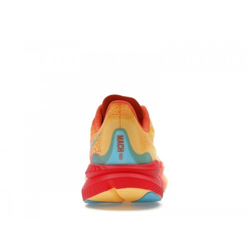 HOKA Mach 6 Poppy Squash - мужская сетка размеров