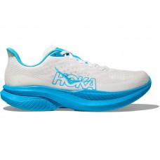 Hoka One One Mach 6 White Skyward Blue