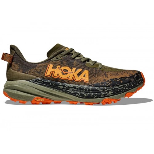 HOKA Speedgoat 6 Antique Olive Squash - мужская сетка размеров