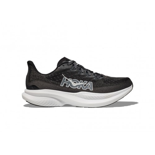 Кроссы Hoka One One Mach 6 Black White (W) - женская сетка размеров