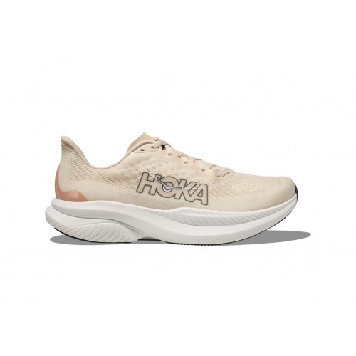 Кроссы Hoka One One Mach 6 Eggnog Vanilla (W) - женская сетка размеров