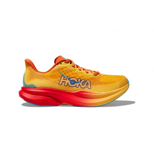 Кроссы Hoka One One Mach 6 Poppy Squash (W) - женская сетка размеров