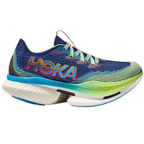 Кроссы Hoka One One Cielo X1 Evening Sky/Lettuce - мужская сетка размеров