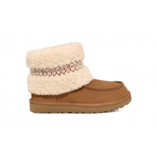 Женские тапки UGG Mini Heritage Braid Chestnut (W)