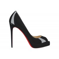 Женские Christian Louboutin New Very Prive 120 Pump Black Patent Leather