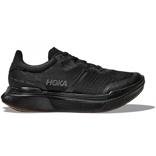 Кроссы Hoka One One Transport X Black - мужская сетка размеров