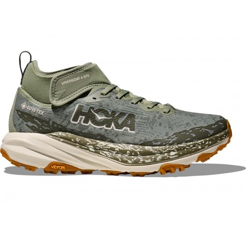 HOKA Speedgoat 6 Mid GORE-TEX Sea Moss - мужская сетка размеров