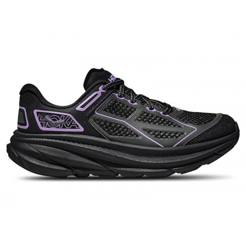 Кроссы Hoka One One Clifton One9 Black Aster Flower - мужская сетка размеров