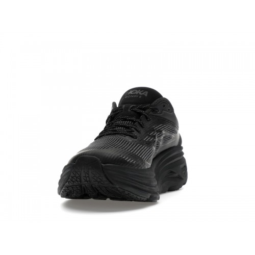 HOKA Bondi 8 Caged Stealth Tech Pack - Triple Black - мужская сетка размеров