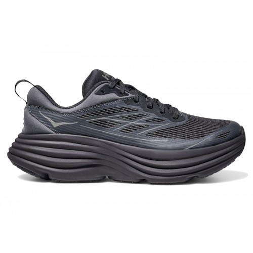 HOKA Bondi 8 Caged Stealth Tech Pack - Charcoal Grey - мужская сетка размеров