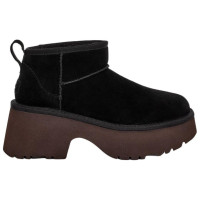 Женские UGG Classic Ultra Mini New Heights Boot Black (W)