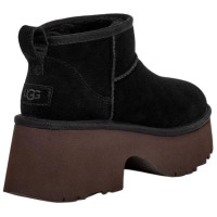Женские UGG Classic Ultra Mini New Heights Boot Black (W)