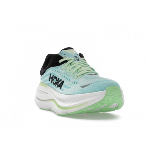 HOKA Bondi 9 Luna Moth Blue Spark - мужская сетка размеров