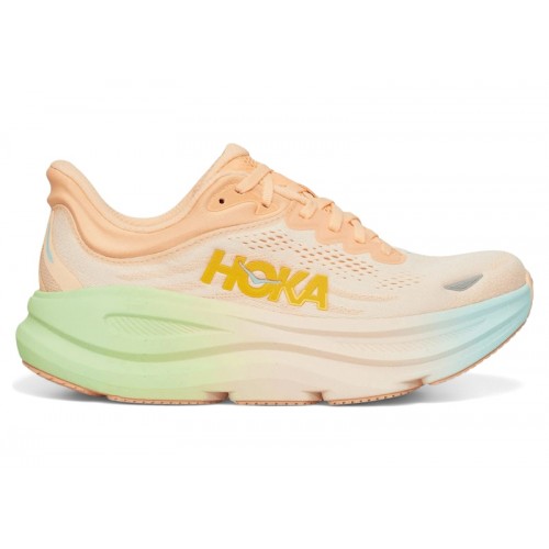 HOKA Wmns Bondi 9 Frost Pale Tangerine - женская сетка размеров