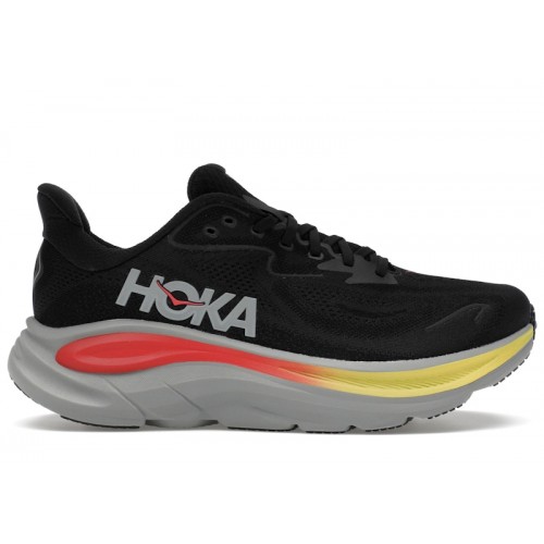 HOKA Clifton 10 Black Galactic Grey - мужская сетка размеров