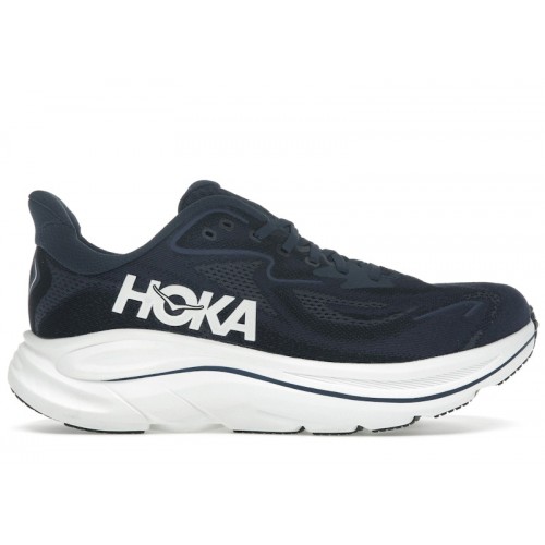 HOKA Clifton 10 Navy White - мужская сетка размеров