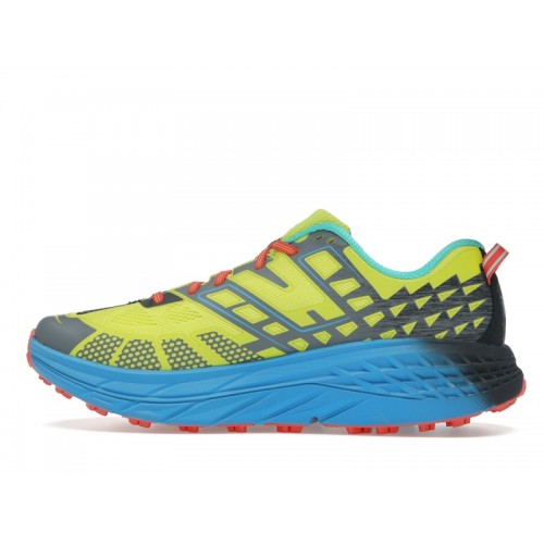 HOKA Speedgoat 2 Low Citrus Blue - мужская сетка размеров