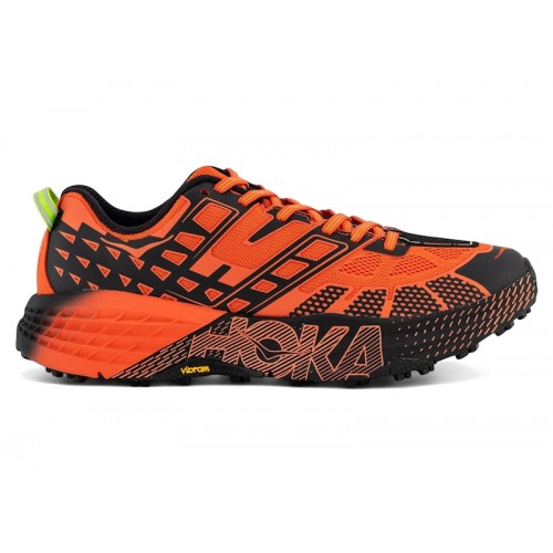 HOKA Speedgoat 2 Low Tomato Electric Green - мужская сетка размеров