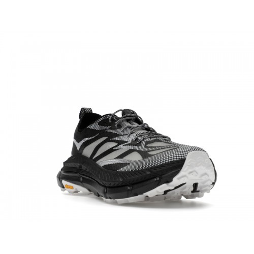 HOKA Mafate Speed 4 Lite Stealth Tech Pack - Black White - мужская сетка размеров