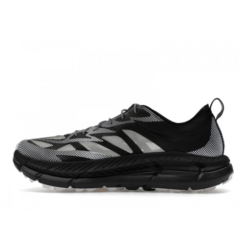 HOKA Mafate Speed 4 Lite Stealth Tech Pack - Black White - мужская сетка размеров