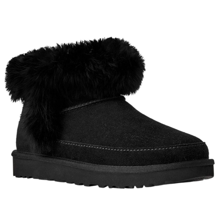UGG Classic Ultra Mini Chalet Boot Black (W) - женская сетка размеров UGG Classic Ultra Mini Chalet Boot Black (W) - женская сетка размеров