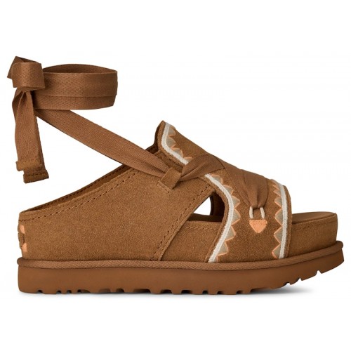 UGG Goldenstar Hi Artistitch Slide Chestnut Multi (W) - женская сетка размеров