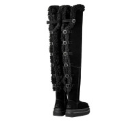 Женские UGG Thigh High Boot sacai Black (W)