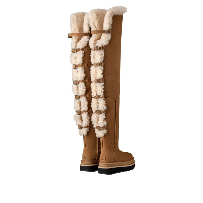 Sacai x UGG Wmns Thigh High Boot Chestnut - женская сетка размеров Sacai x UGG Wmns Thigh High Boot Chestnut - женская сетка размеров