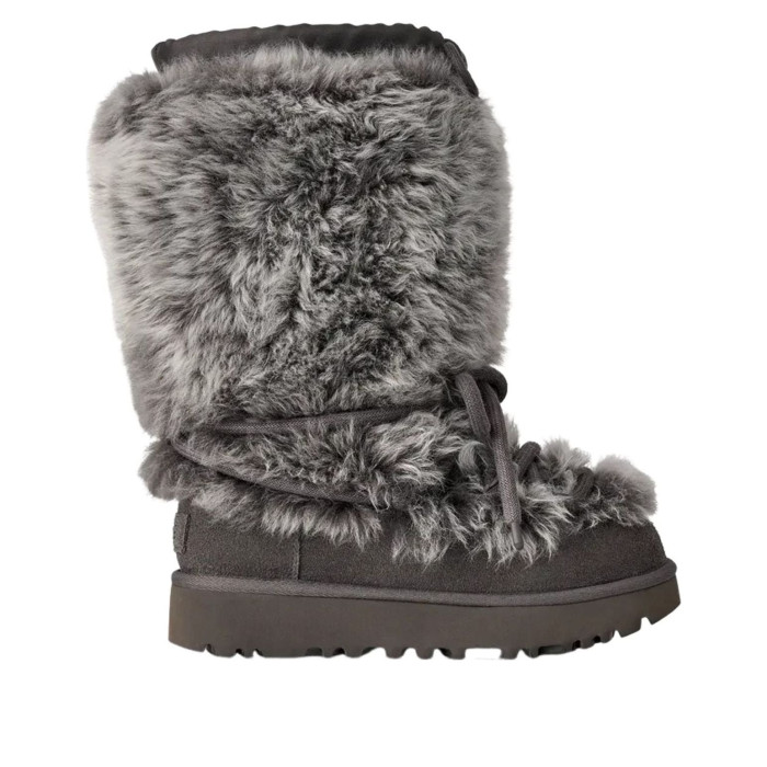 UGG Wmns Classic Tall Chalet Boot Charcoal - женская сетка размеров UGG Wmns Classic Tall Chalet Boot Charcoal - женская сетка размеров