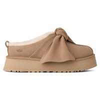 Женские UGG Platform Slip-On Bow Slipper Sand (W)