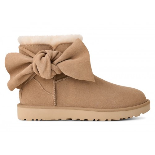 UGG Classic Mini Bow Boot Sand (W) - женская сетка размеров
