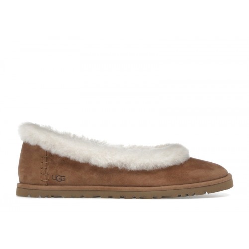UGG Wmns Zora Ballet Flat Chestnut - женская сетка размеров