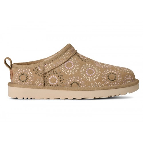 UGG Classic Micro Sun Stitch Slipper Mustard Seed (W) - женская сетка размеров