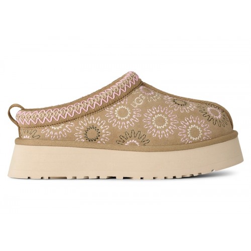 UGG Tazz Sun Stitch Slipper Mustard Seed (W) - женская сетка размеров