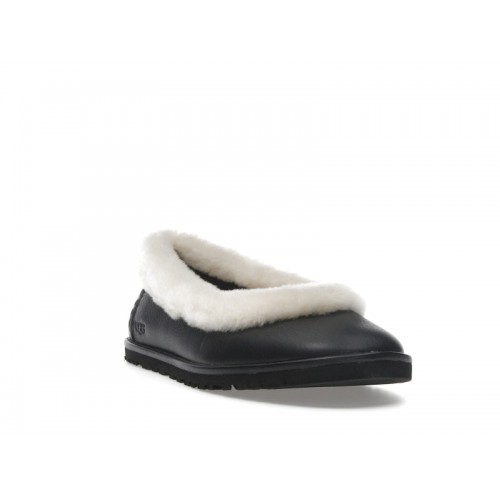 UGG Zora Leather Ballet Flat Black (W) - женская сетка размеров