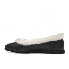 Женские UGG Zora Leather Ballet Flat Black (W)