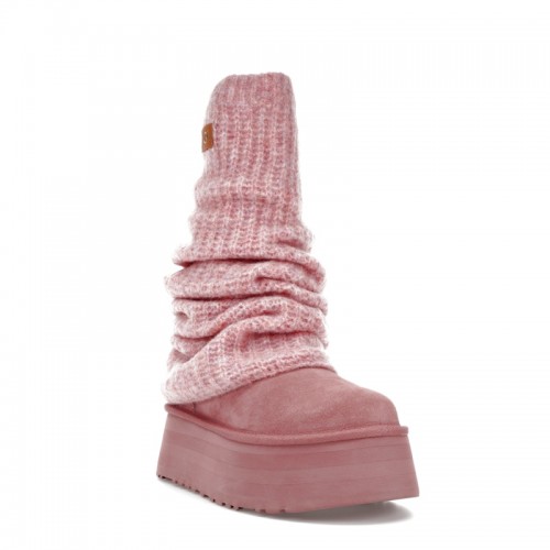 UGG Wmns Classic Mini Dipper Legwarmer Pink Dawn - женская сетка размеров