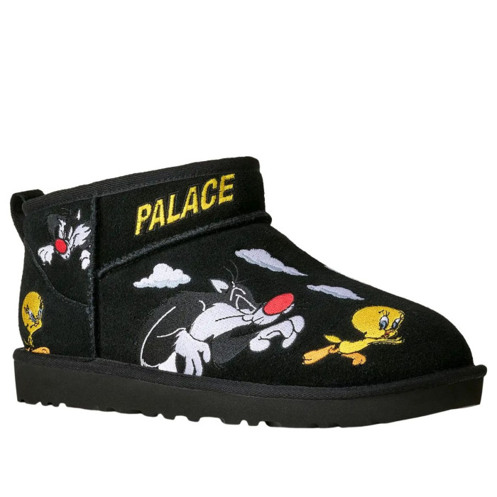 Palace x Looney Tunes x UGG Classic Ultra Mini Boot Black - мужская сетка размеров Palace x Looney Tunes x UGG Classic Ultra Mini Boot Black - мужская сетка размеров