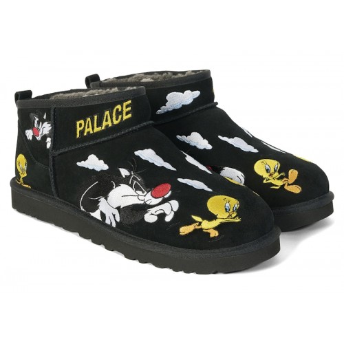UGG Classic Ultra Mini Boot Palace x Looney Tunes Black - мужская сетка размеров