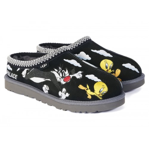 UGG Tasman Slipper Palace x Looney Tunes Black - мужская сетка размеров