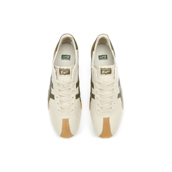 Onitsuka Tiger Runspark Beige Olive Green Mustard Yellow - мужская сетка размеров Onitsuka Tiger Runspark Beige Olive Green Mustard Yellow - мужская сетка размеров