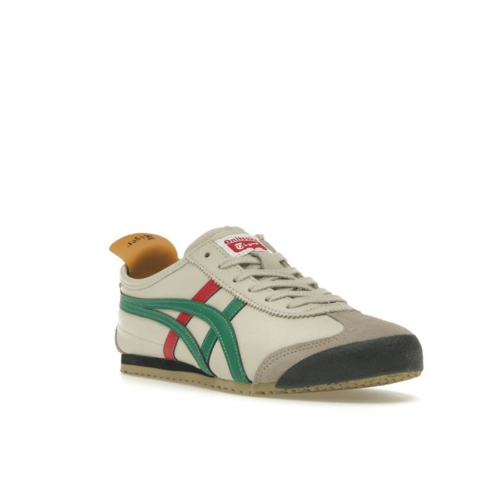 Onitsuka Tiger Mexico 66 Birch Green Red Yellow - мужская сетка размеров Onitsuka Tiger Mexico 66 Birch Green Red Yellow - мужская сетка размеров