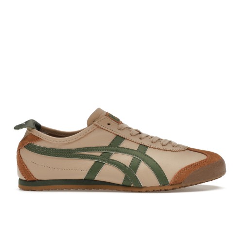 Кроссы Onitsuka Tiger Mexico 66 Beige Grass Green - мужская сетка размеров